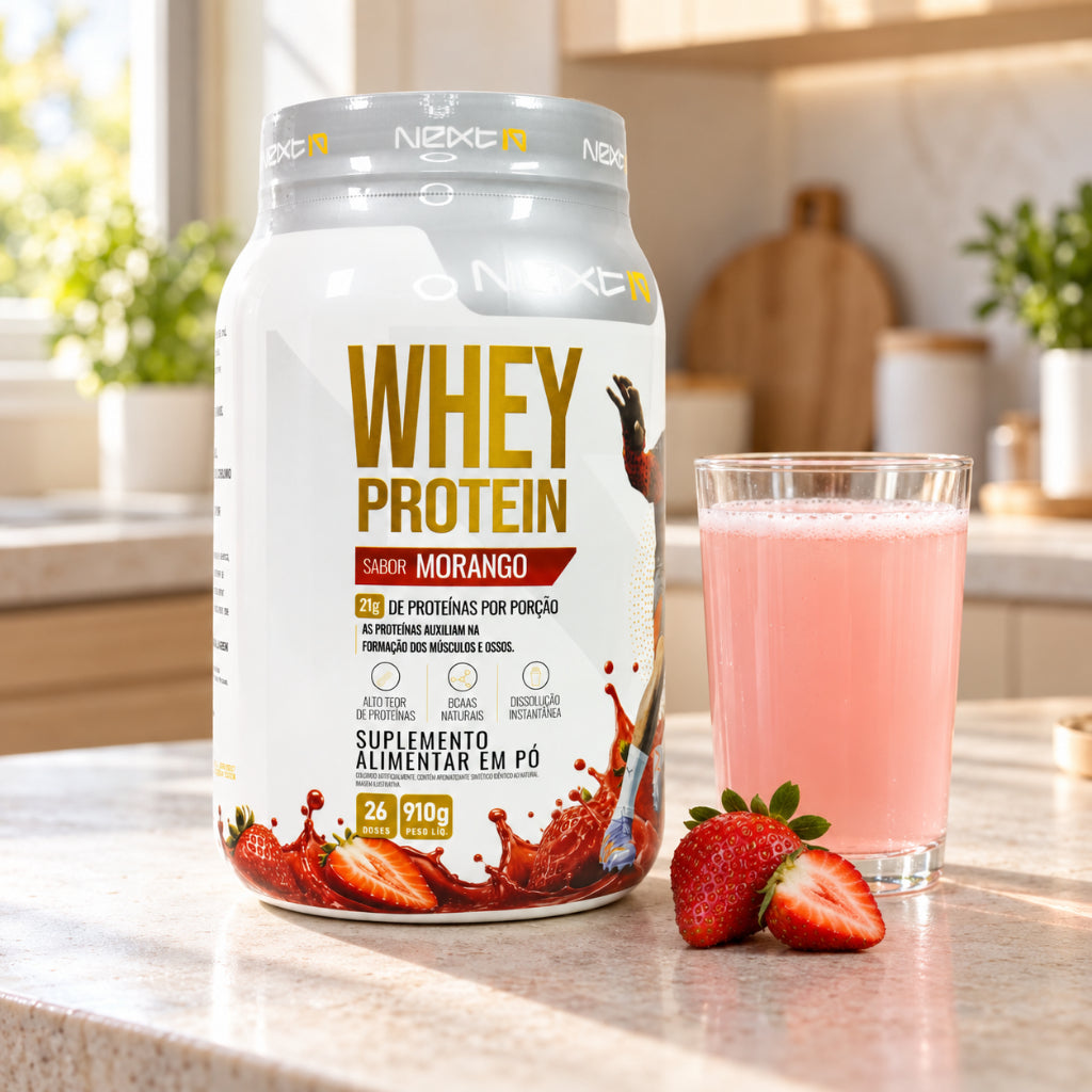 Whey Protein 910g - Morango (imagem 5)