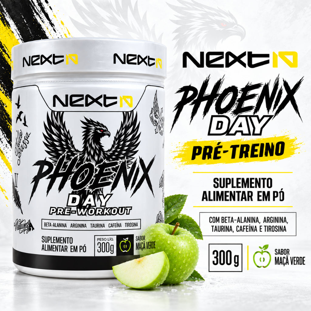 Pré-Treino Phoenix Day 300g - Maçã Verde (imagem 2)
