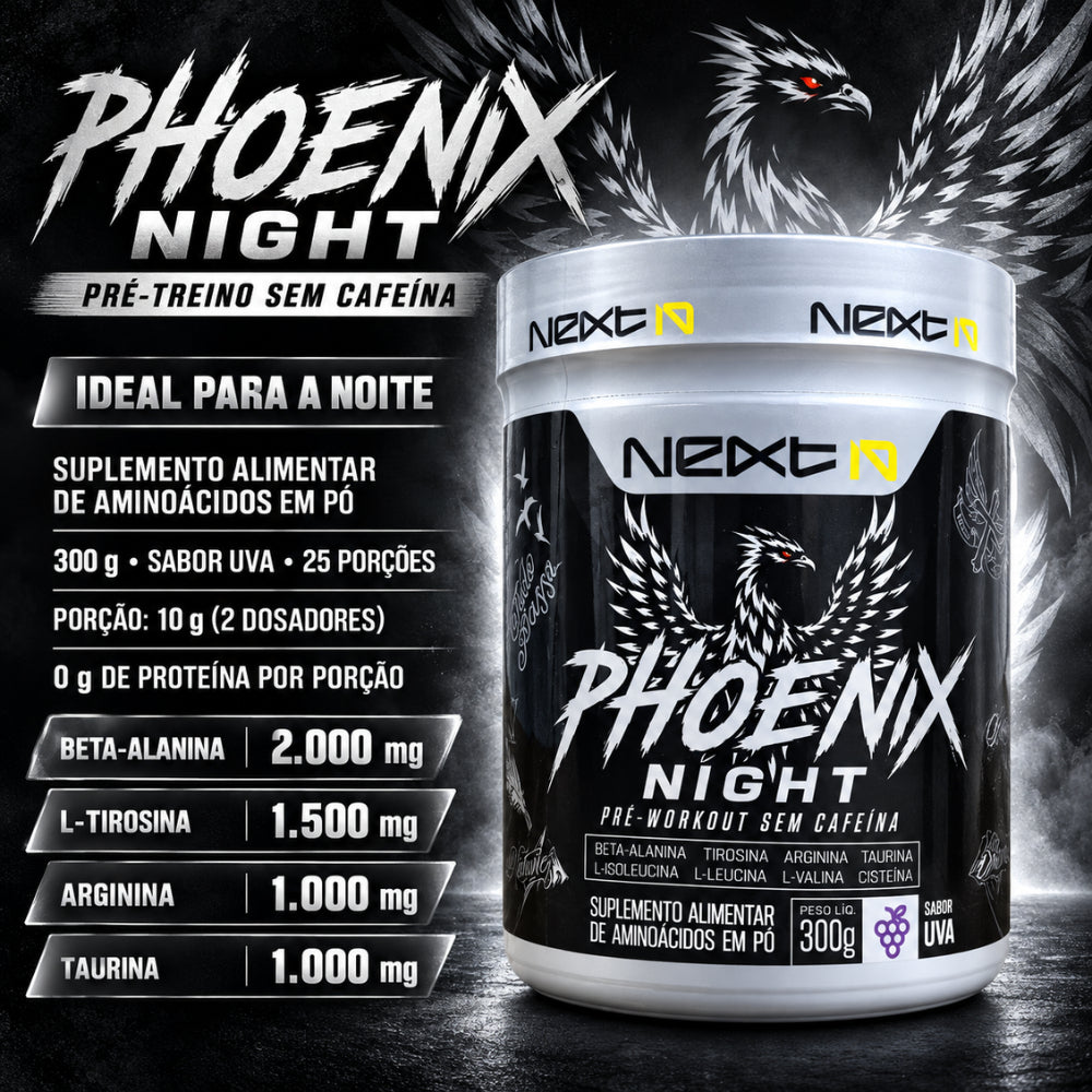 Pré-Treino Phoenix Night 300g - Uva (imagem 2)