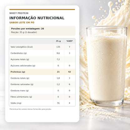 Whey Protein 910g - Leite em Pó (imagem 3)