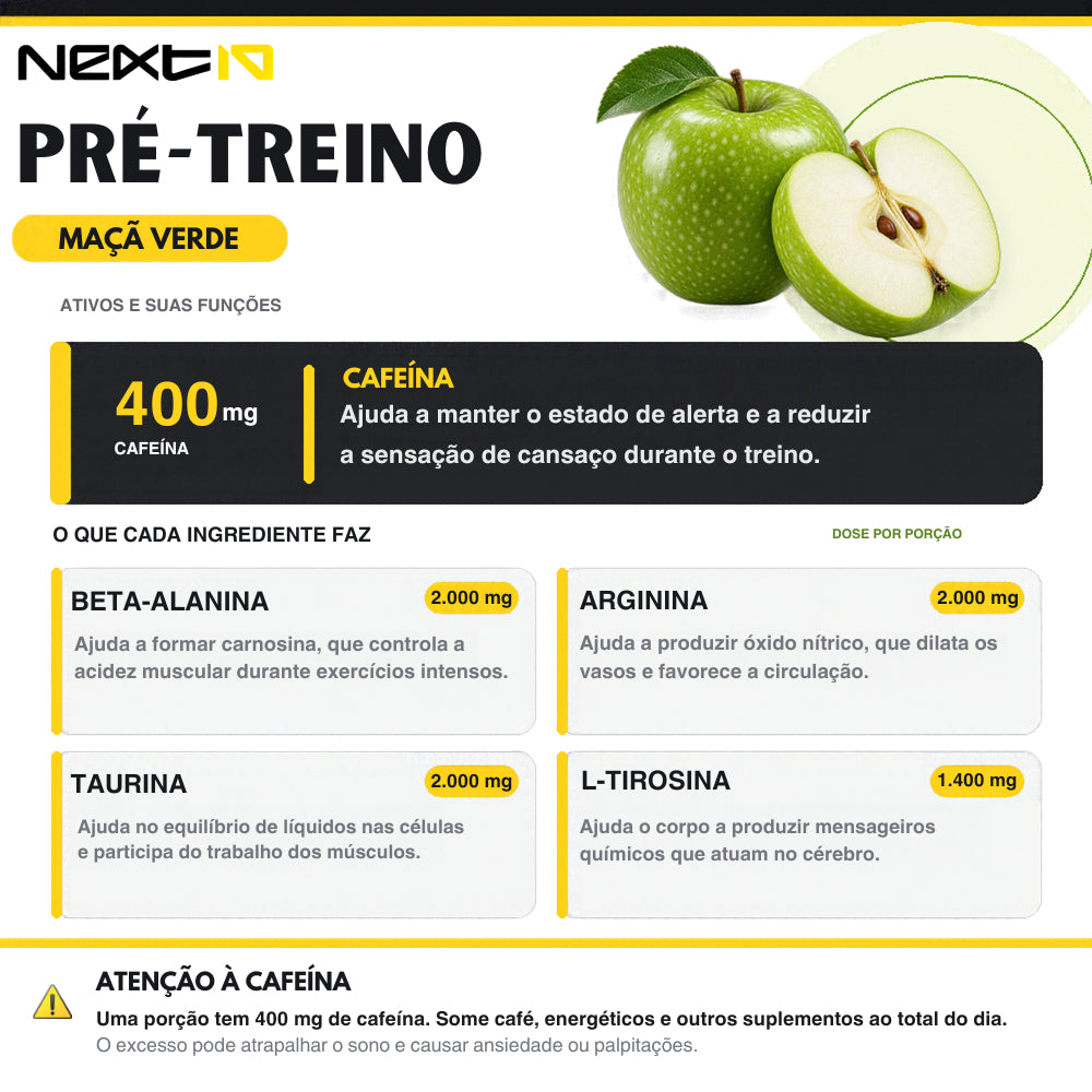 Pré-Treino Phoenix Day 300g - Maçã Verde (imagem 3)