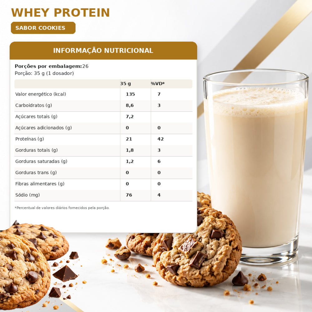 Whey Protein 910g - Cookies (imagem 3)