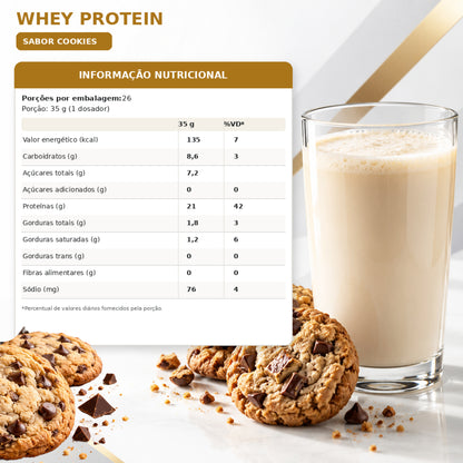 Whey Protein 910g - Cookies (imagem 3)