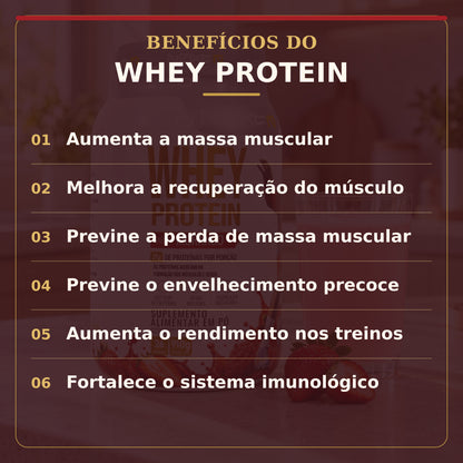 Whey Protein 910g - Morango (imagem 4)