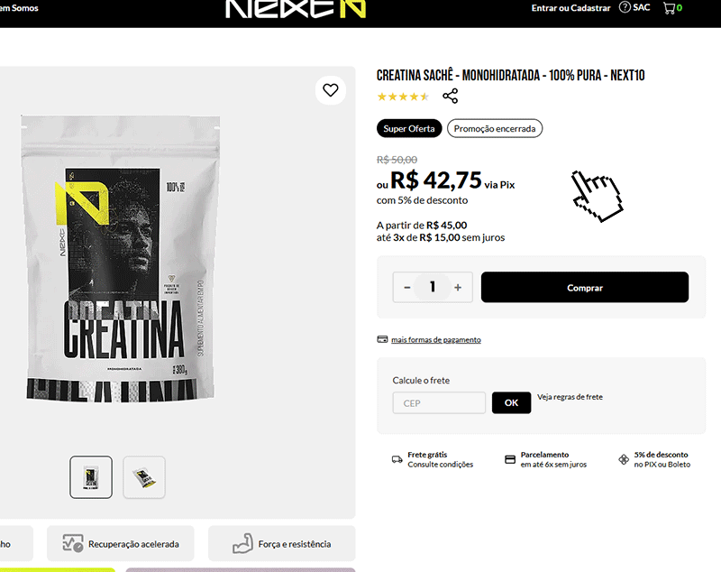 Selecione seus produtos