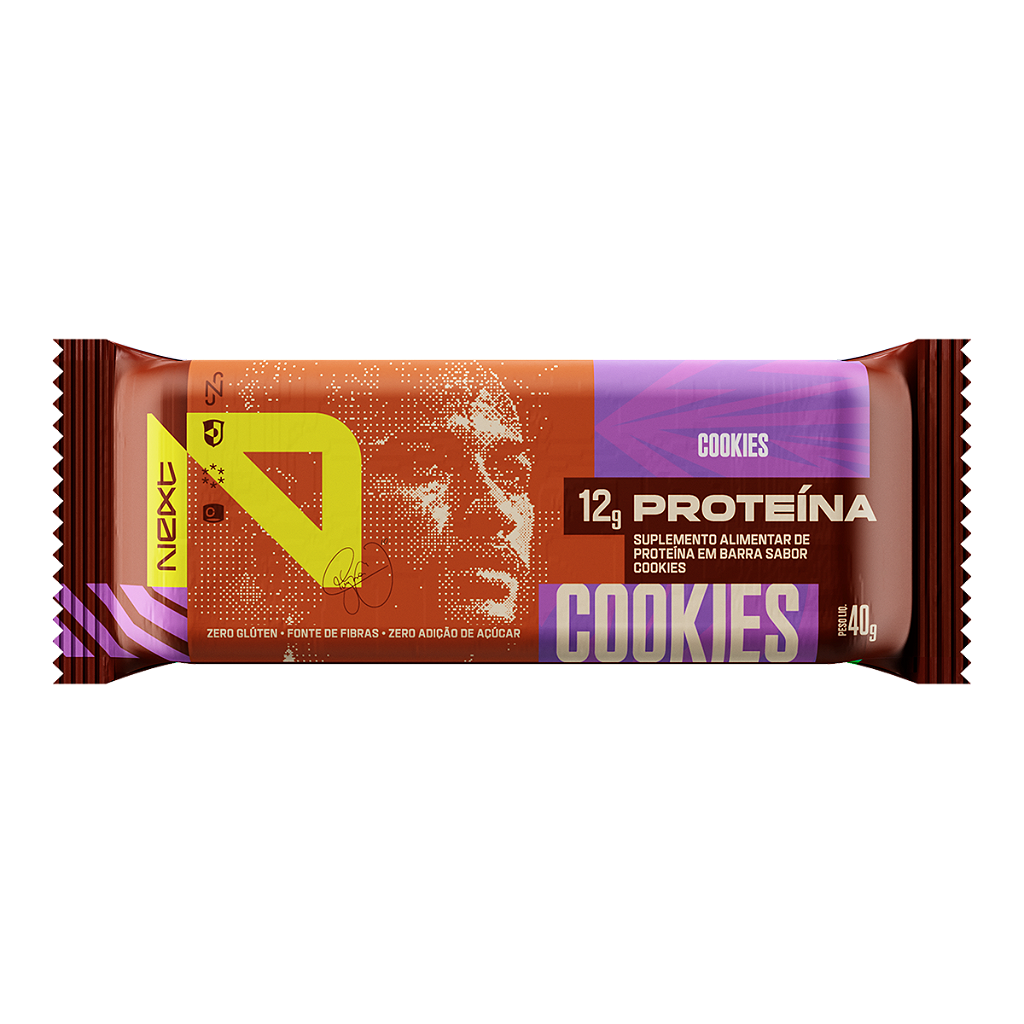 Barra de Proteína Next10 40g sabor Cookies