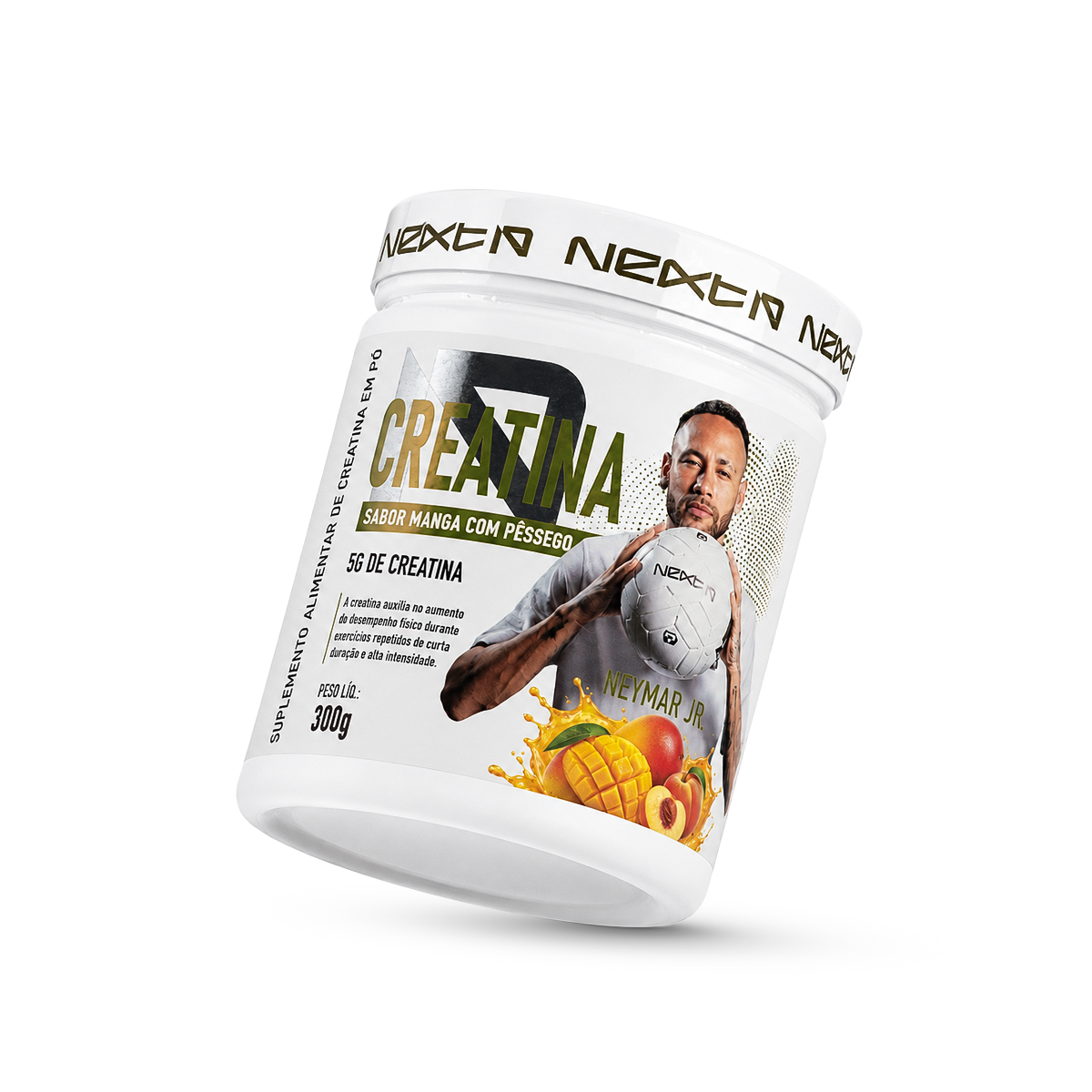 Creatina Monohidratada Manga com Pessego 300g Next10 - angulo