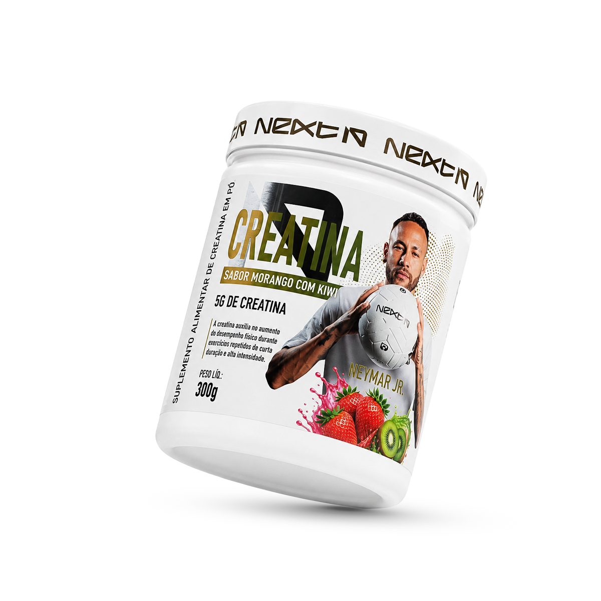 Creatina Monohidratada Morango com Kiwi 300g Next10 - angulo