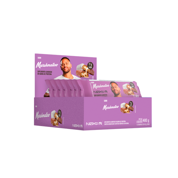 Kit 12 Barras de Proteína Marshmallow 40g - 11g de Proteína l Next10™
