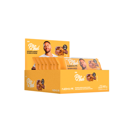 KIT 12 Barras de Proteína Pão de Mel com Caramelo Next10