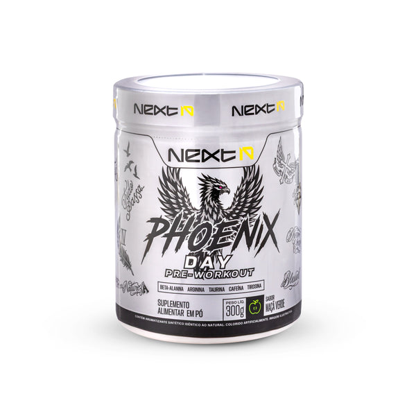 Pré-Treino Phoenix Day Maçã Verde 300 g (frente)