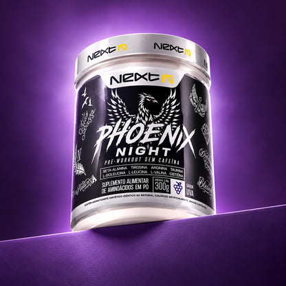 Pré-Treino Phoenix Night Uva 300 g (embalagem)