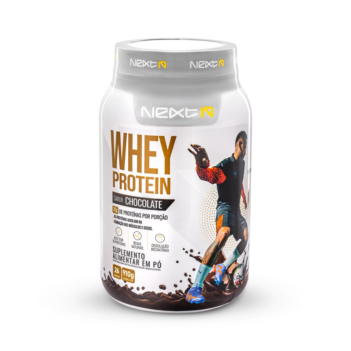 Whey Protein Chocolate 910 g (frente)