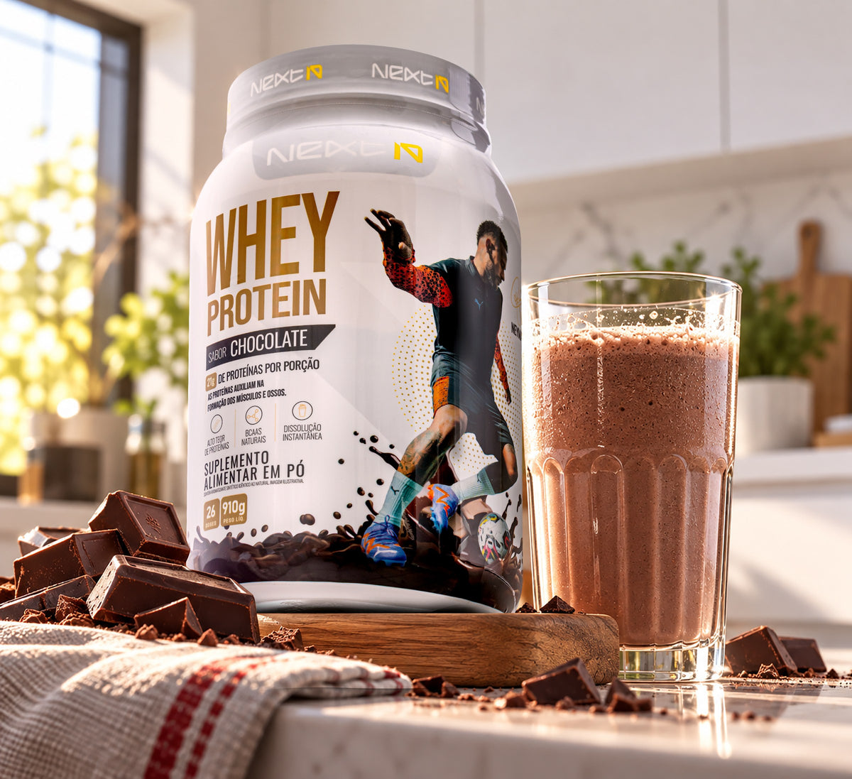 Whey Protein Chocolate 910 g (embalagem)