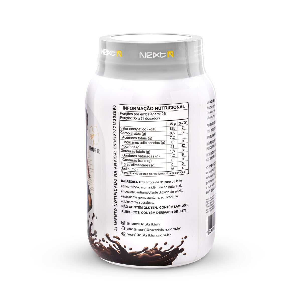 Whey Protein Chocolate 910 g (rótulo e tabela nutricional)