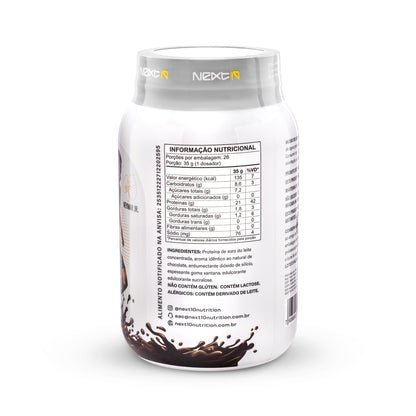 Whey Protein Chocolate 910 g (rótulo e tabela nutricional)