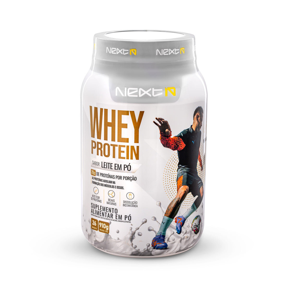 Whey Protein Leite em Pó 910 g (frente)
