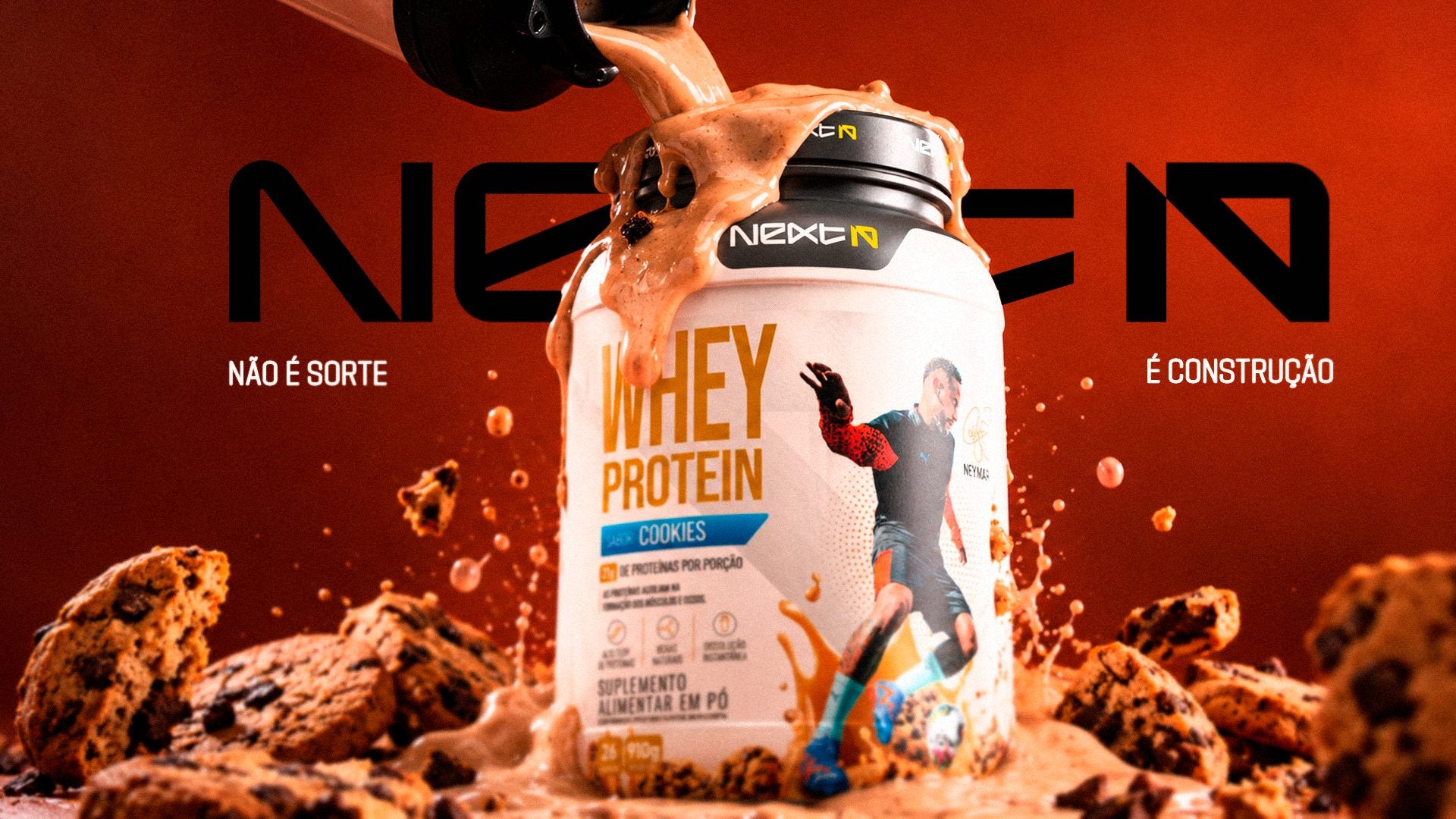 Whey Protein Next10 Cookies — Não é sorte, é construção